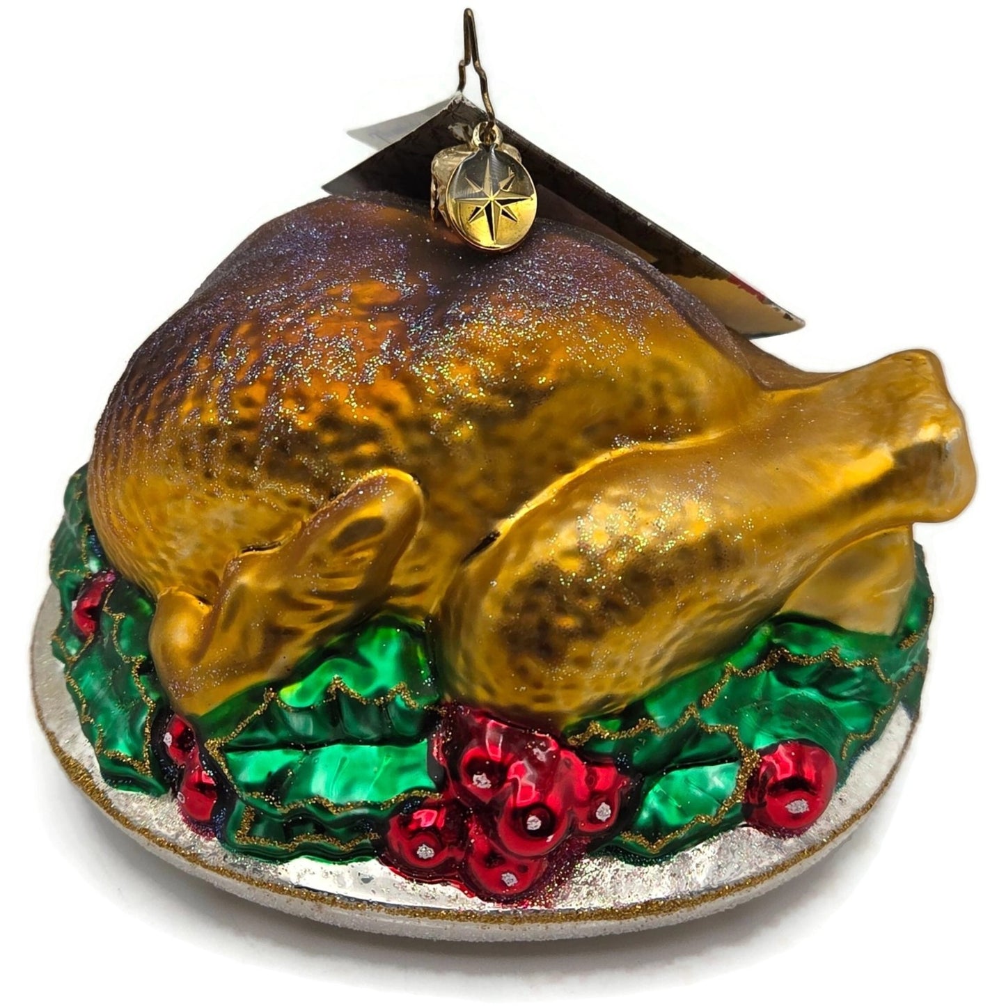 Christopher Radko Turley Time Platter Thanksgiving Dinner Christmas Ornament