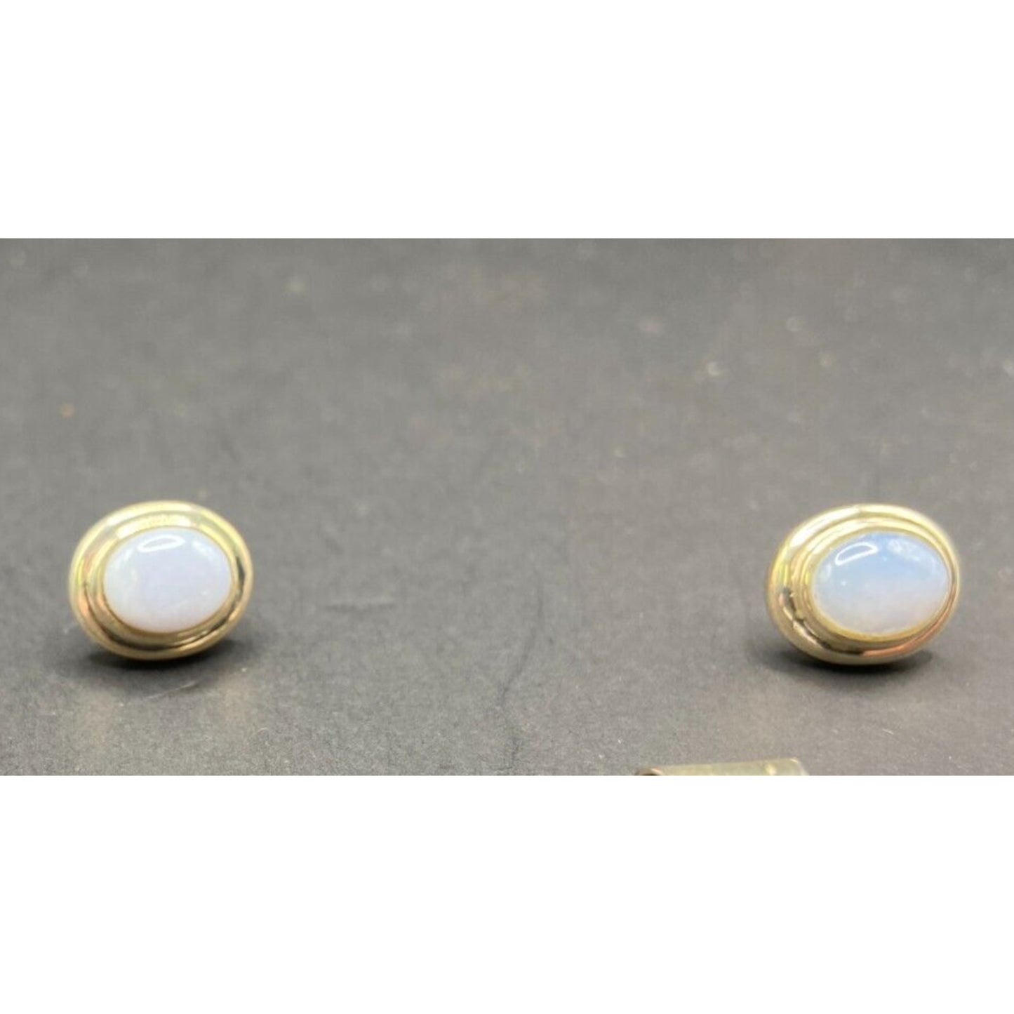 Blue Lace Agate Pendant Stud Earrings Set Marbled Stone 925 Sterling Silver CII