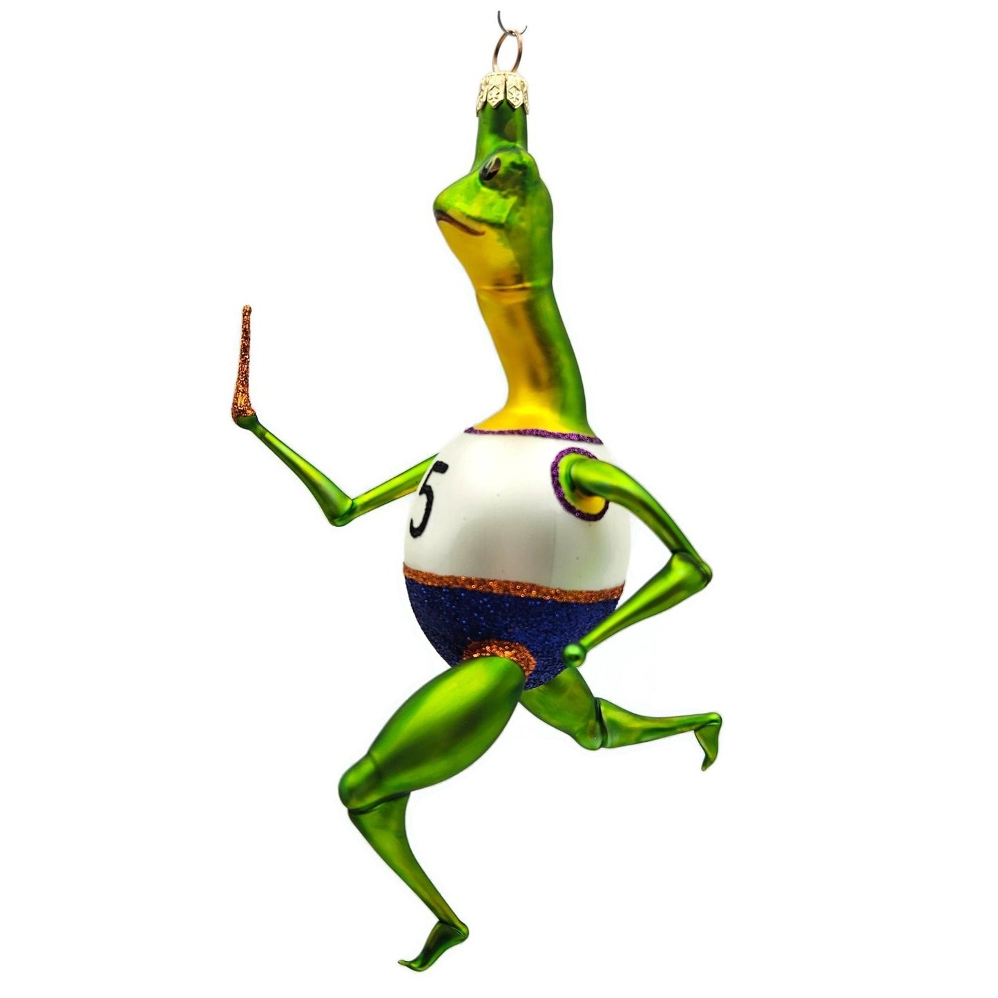 Slavic Treasures Frog Number 5 Halloween Christmas Tree Ornament 00405AFB