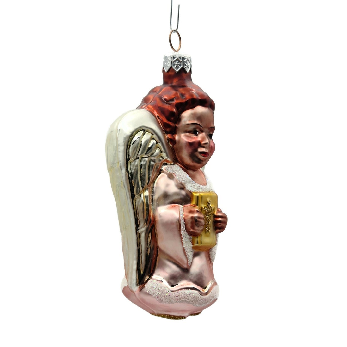 Patricia Breen Beauteous Angel White Pink Christmas Holiday Tree Ornament