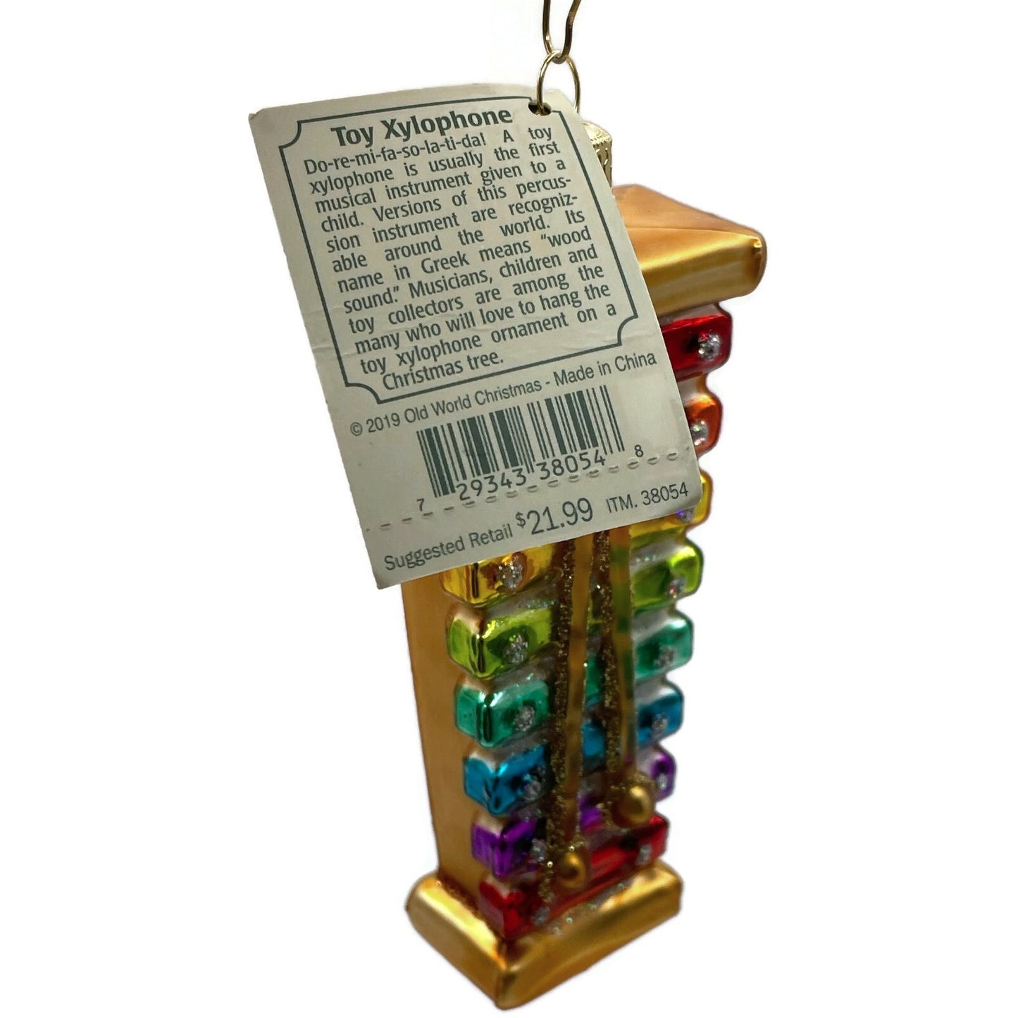 Toy Xylophone Ornament Percussion Music Instrument OWC Old World Christmas Tree