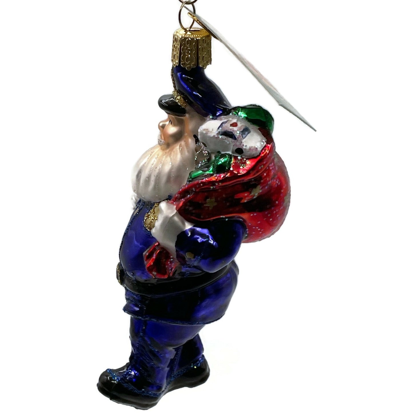 Police Officer Ornament Santa Claus Christmas Tree OWC Old World Christmas Decor
