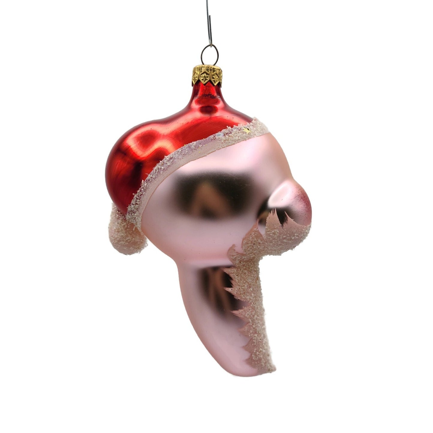 Christopher Radko Cheeky St. Nick Pink Italian Christmas Tree Ornament 95-274-0