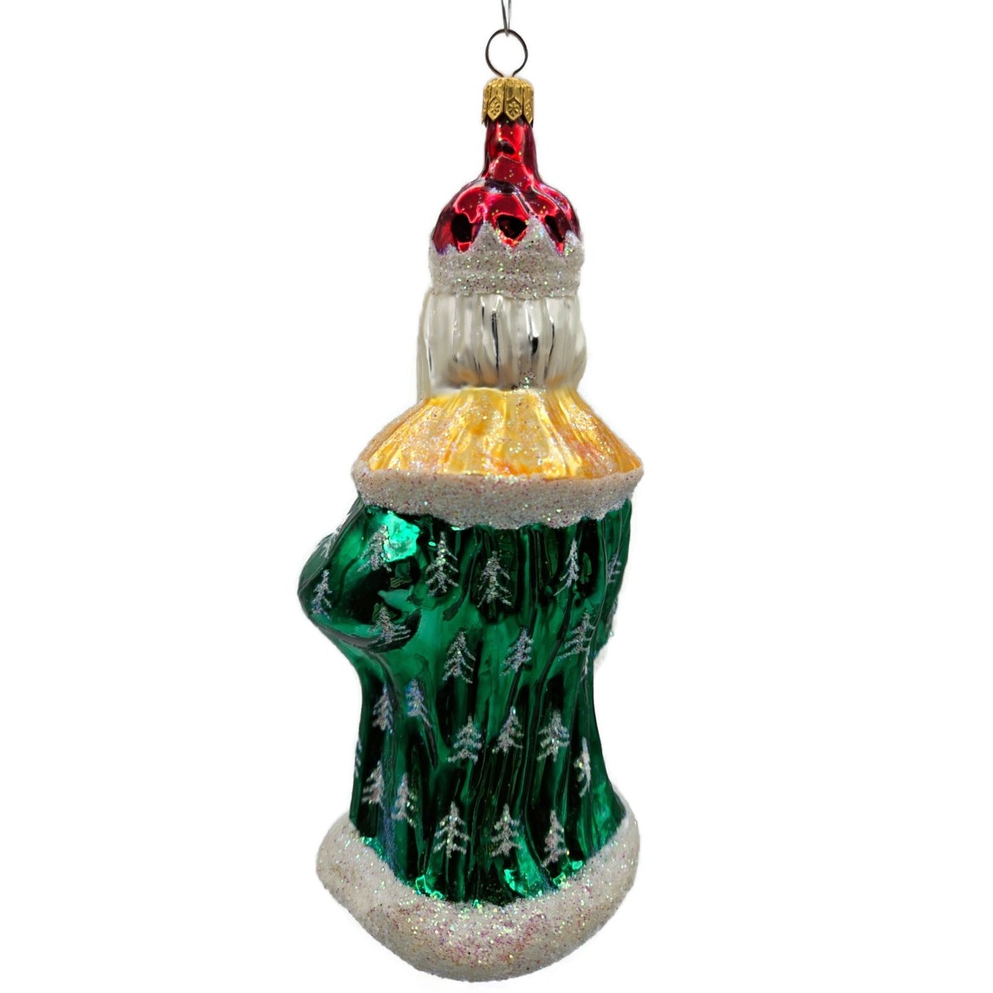 Christopher Radko Christmas King Santa Claus Ornament Green Robe Tree 96-147-B