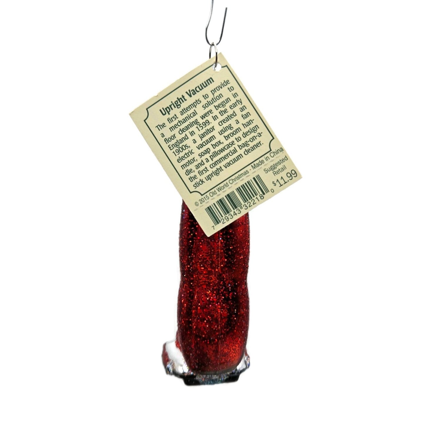Old World Christmas Upright Vacuum Red Christmas Holiday Tree OWC Ornament