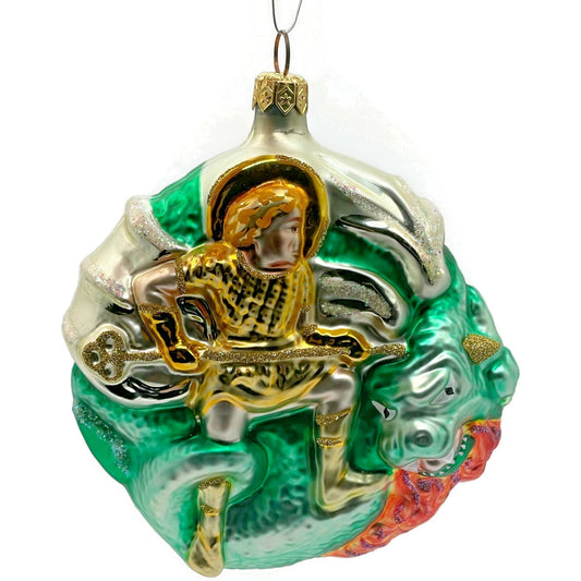 Patricia Breen St George And The Dragon Blonde Hair Christmas Tree Ornament Art