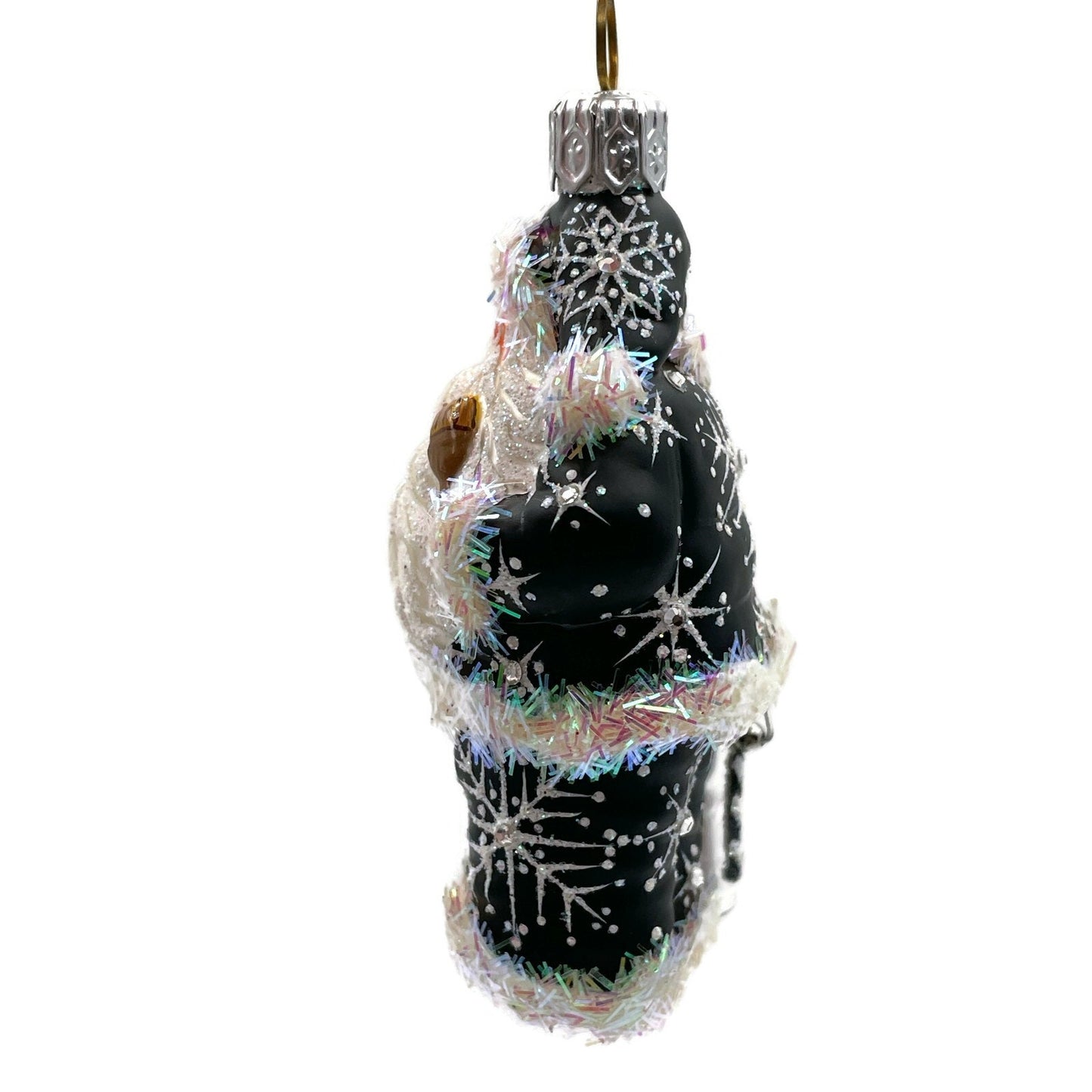 Patricia Breen Toys to Paint Black Santa Claus Christmas Holiday Tree Ornament