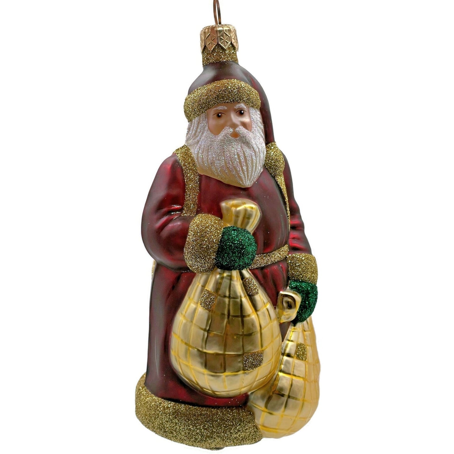 Patricia Breen Laden With Love Bordeaux Green Mittens Christmas Tree Ornament