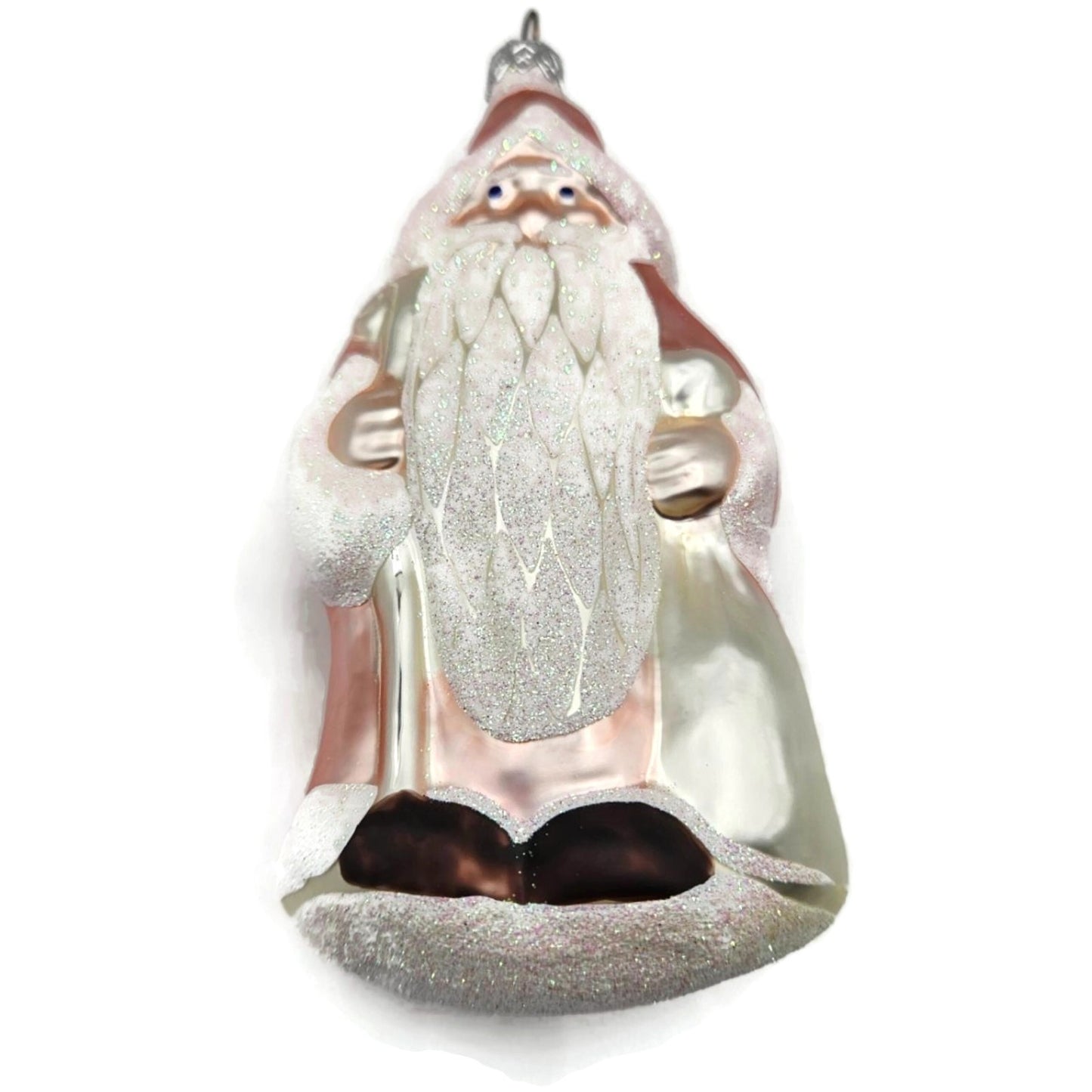 Patricia Breen Woodland Santa Claus Pink Christmas Tree Decor Signed Ornament