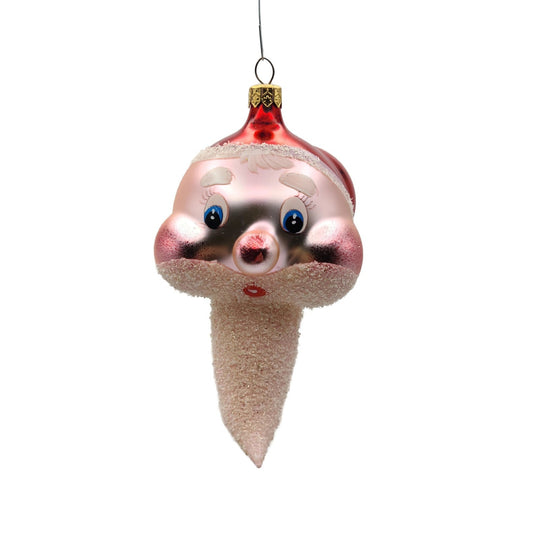Christopher Radko Cheeky St. Nick Pink Italian Christmas Tree Ornament 95-274-0