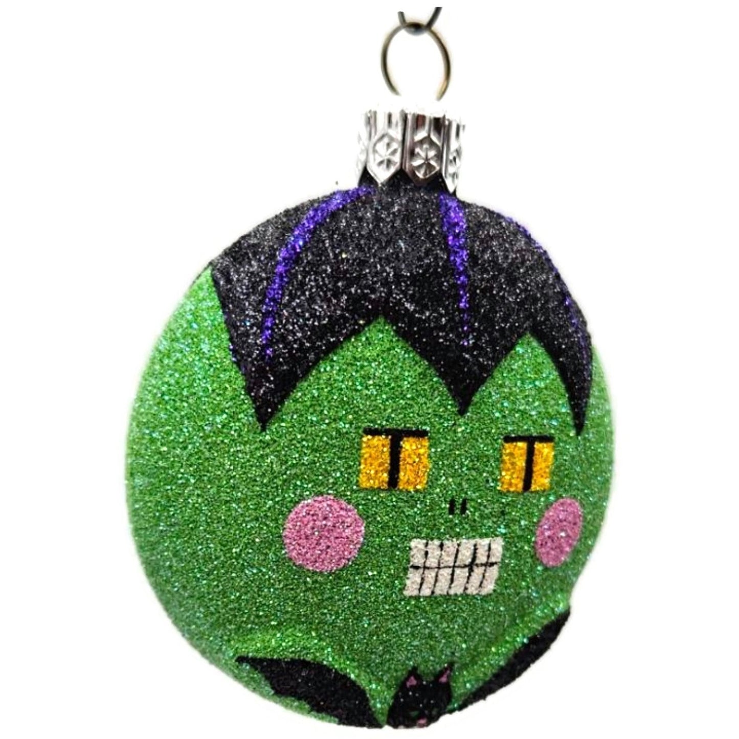 Patricia Breen Dracula Medallion Frank Black Green Halloween Christmas Ornament