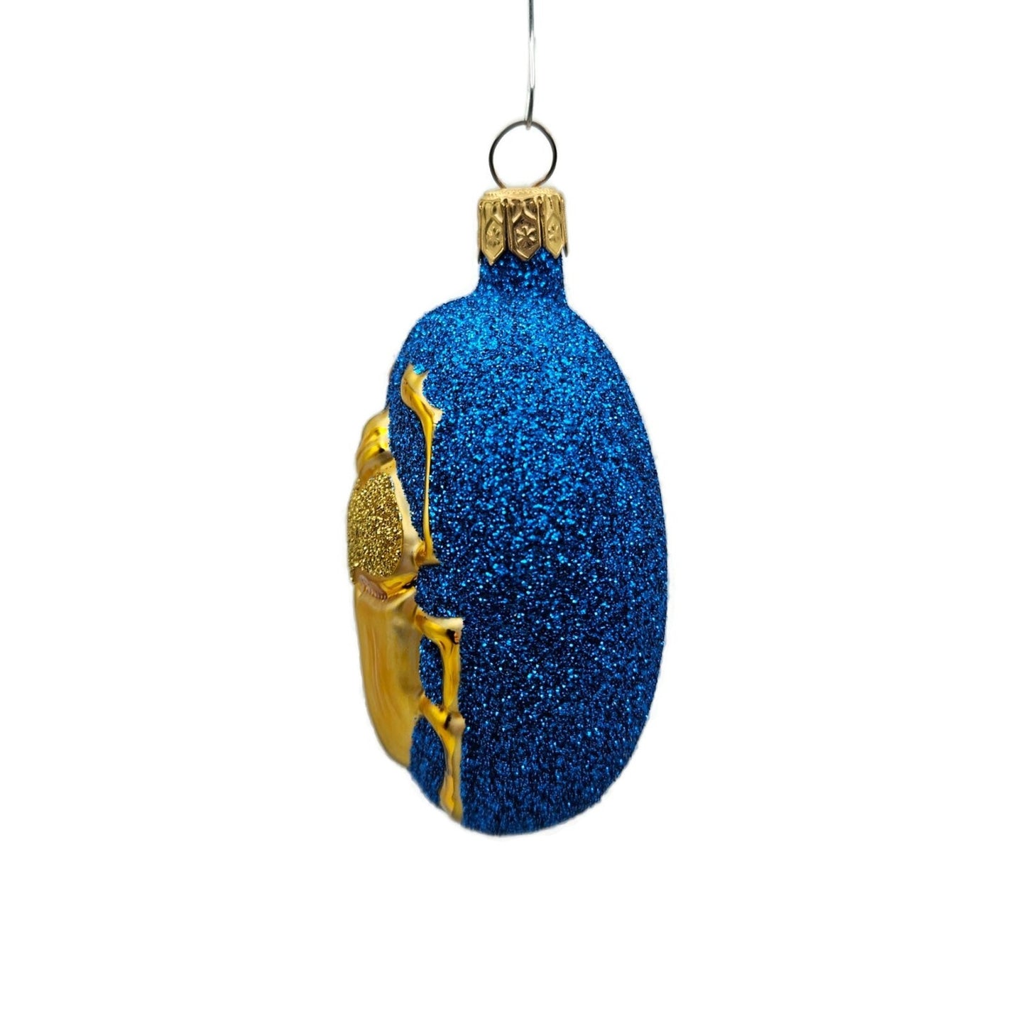 Patricia Breen Cleopatras Scarab Blue Gold Insect Christmas Tree Decor Ornament