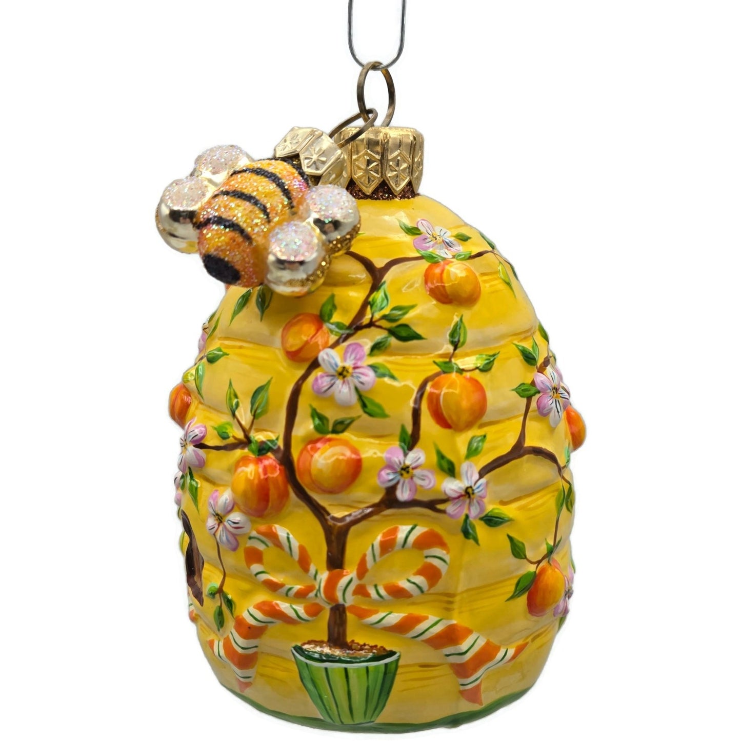 Patricia Breen A Beeskep for Lucy Flowers Fruit Yellow Spring Christmas Ornament