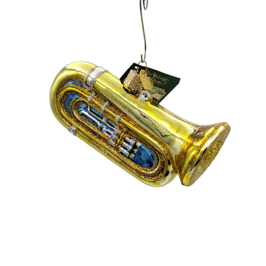 Tuba Ornament Musical Instrument Brass Symphony Horn Old World Christmas OWC