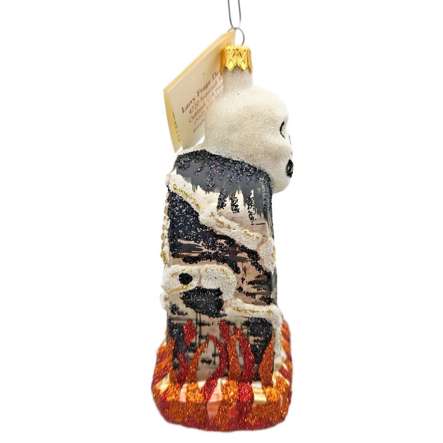 Larry Fraga Graveyard Marker Skeleton Halloween Christmas Tree Ornament 5961
