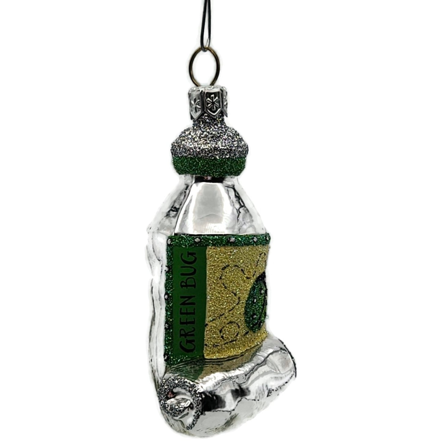 Patricia Breen Miniature Paint Tube Green Bug Rolled Spring Christmas Ornament