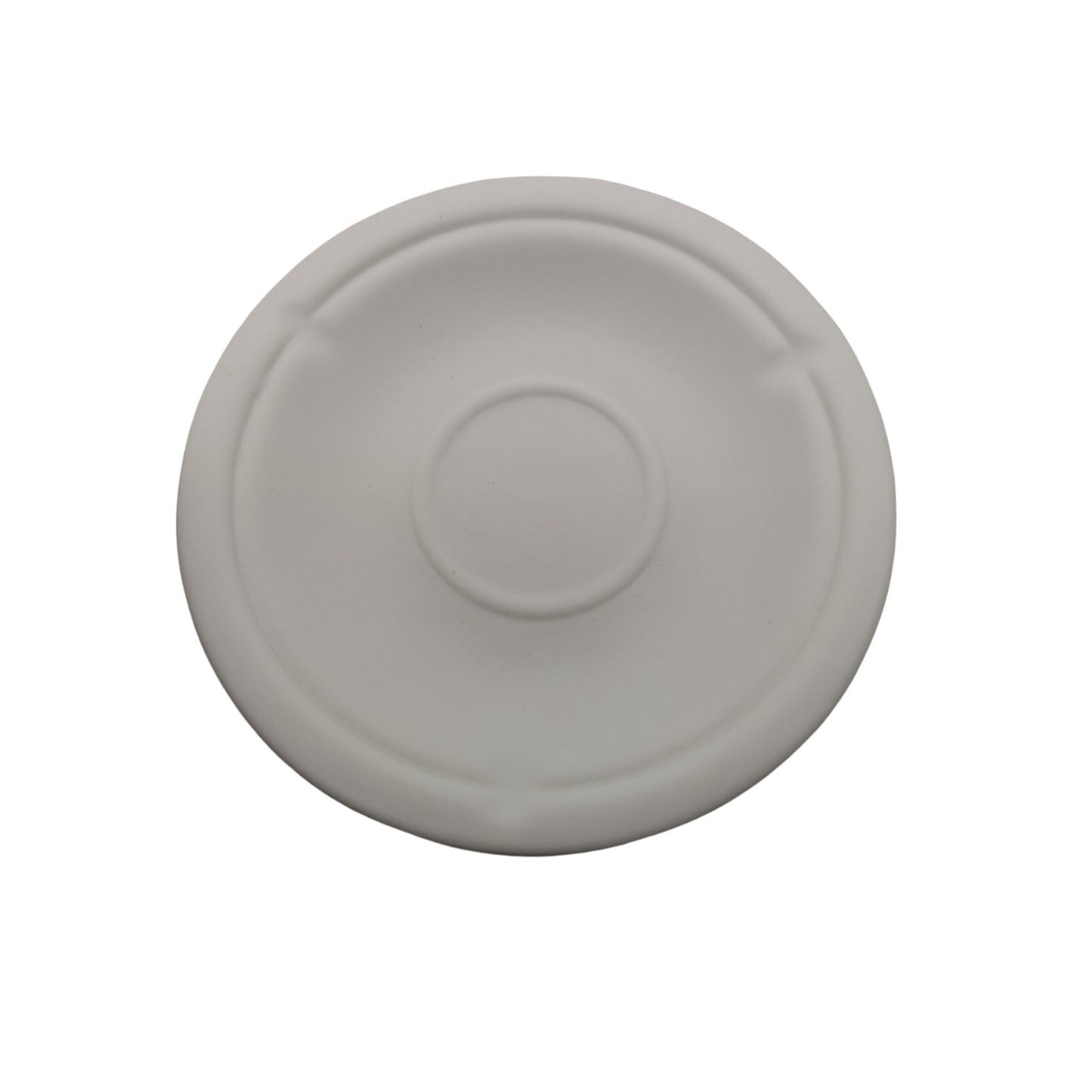 The Porcelain Sorelle White Handcrafted Rose Embossed Tealight Candle Holder