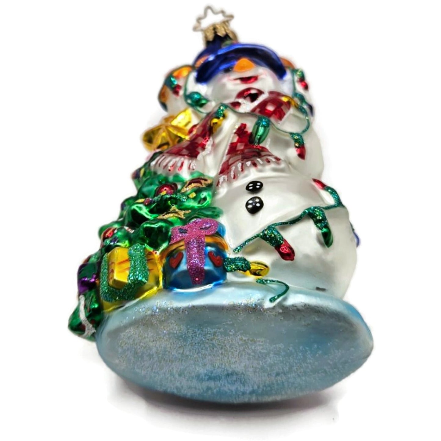 Christopher Radko Tangled Tidings Snowman Christmas Tree Ornament 02-0523-CB