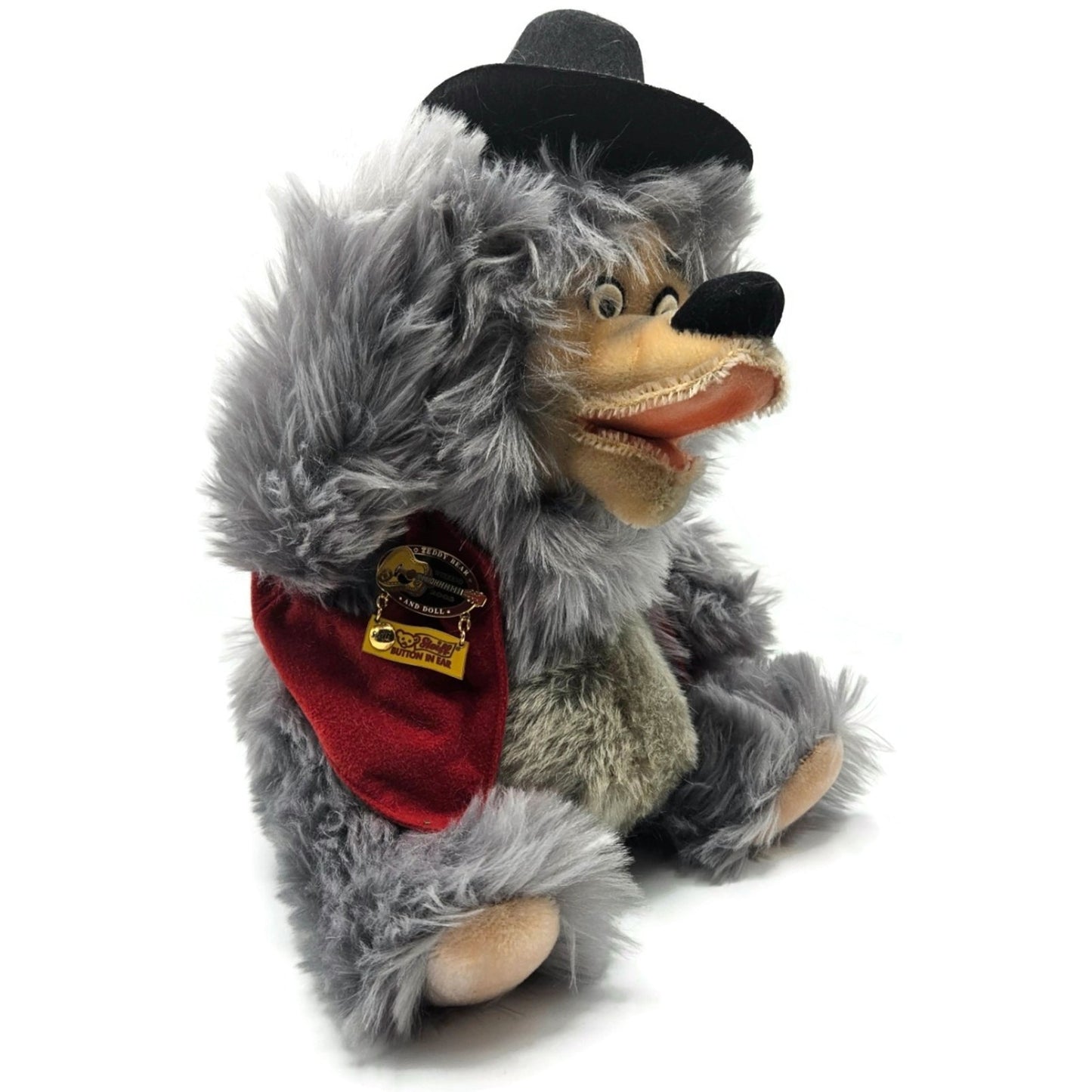 Steiff Bear Walt Disney World Big Al Teddy Bear Plush Toy Gray Limited Edition