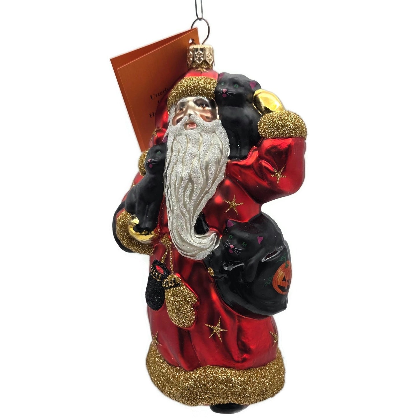 Patricia Breen Stanzis Kittens Red Stars Halloween Christmas Tree Ornament CATZ