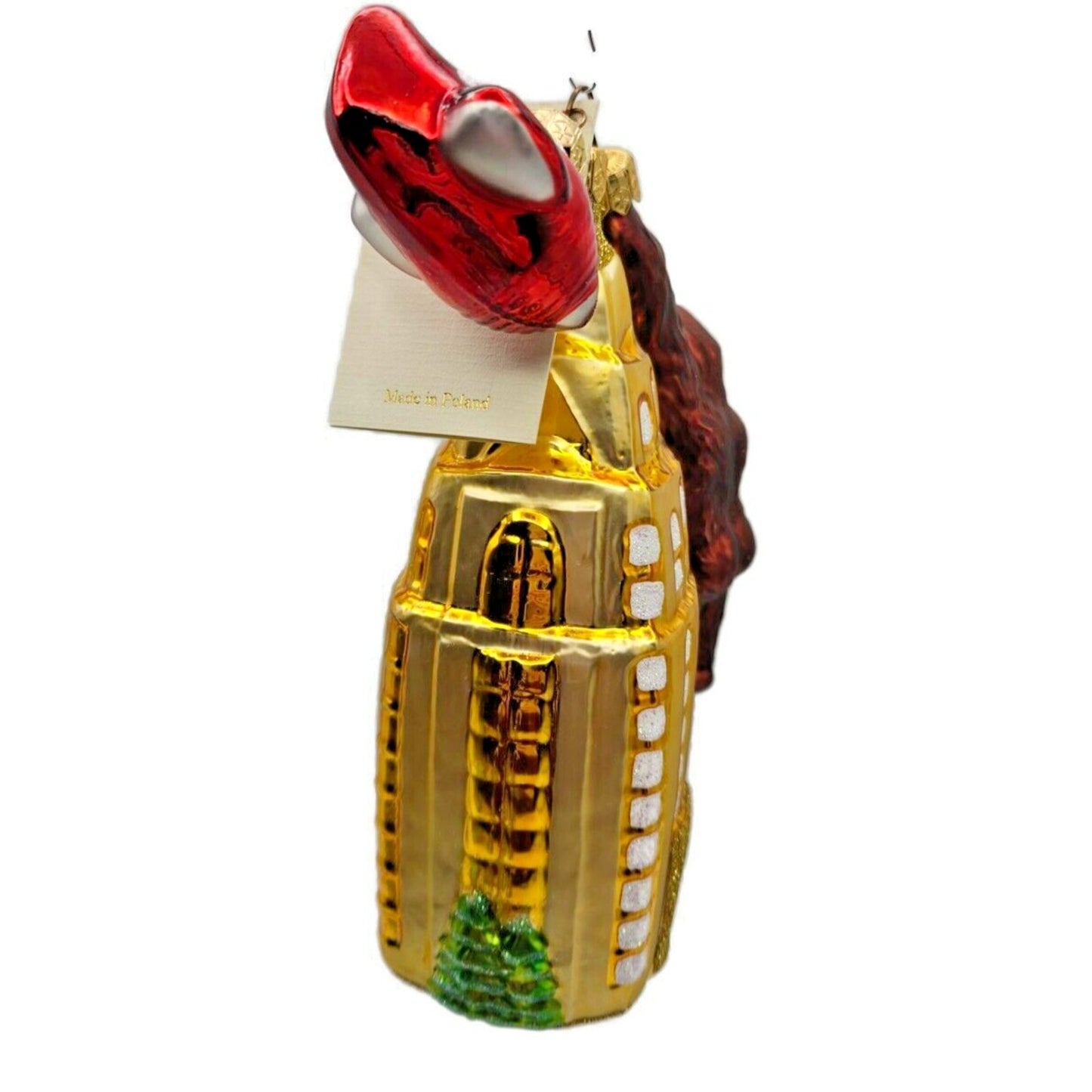 Patricia Breen Manhattan Ape Gold Red Plane King Kong Christmas Tree Ornament
