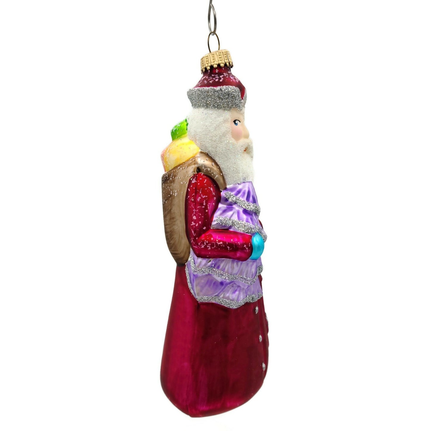 Larry Fraga Mr. Fabulous Santa Claus Dresden Dove Christmas Holiday Ornament