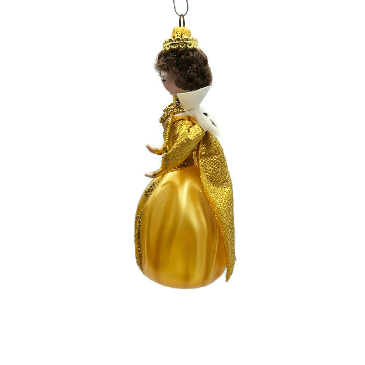 Sofferia De Carlini Queen Victorian Lady Gold Italian Christmas Tree Ornament