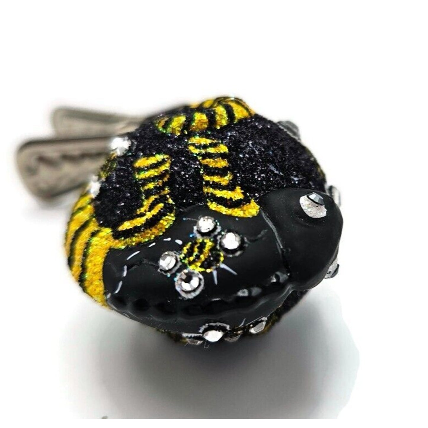 Patricia Breen Ultra Miniature Chameleon Bees Clip On Spring Christmas Ornament