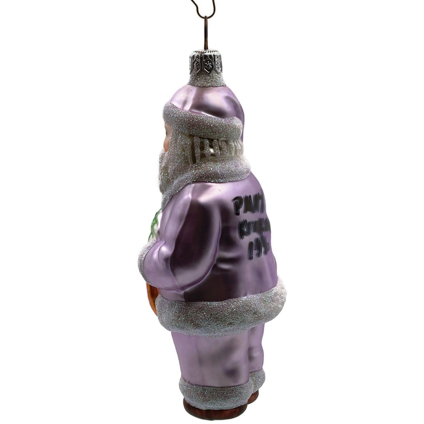 Patricia Breen A Snack for Rudolph Lavender Signed Carrots Christmas Ornament