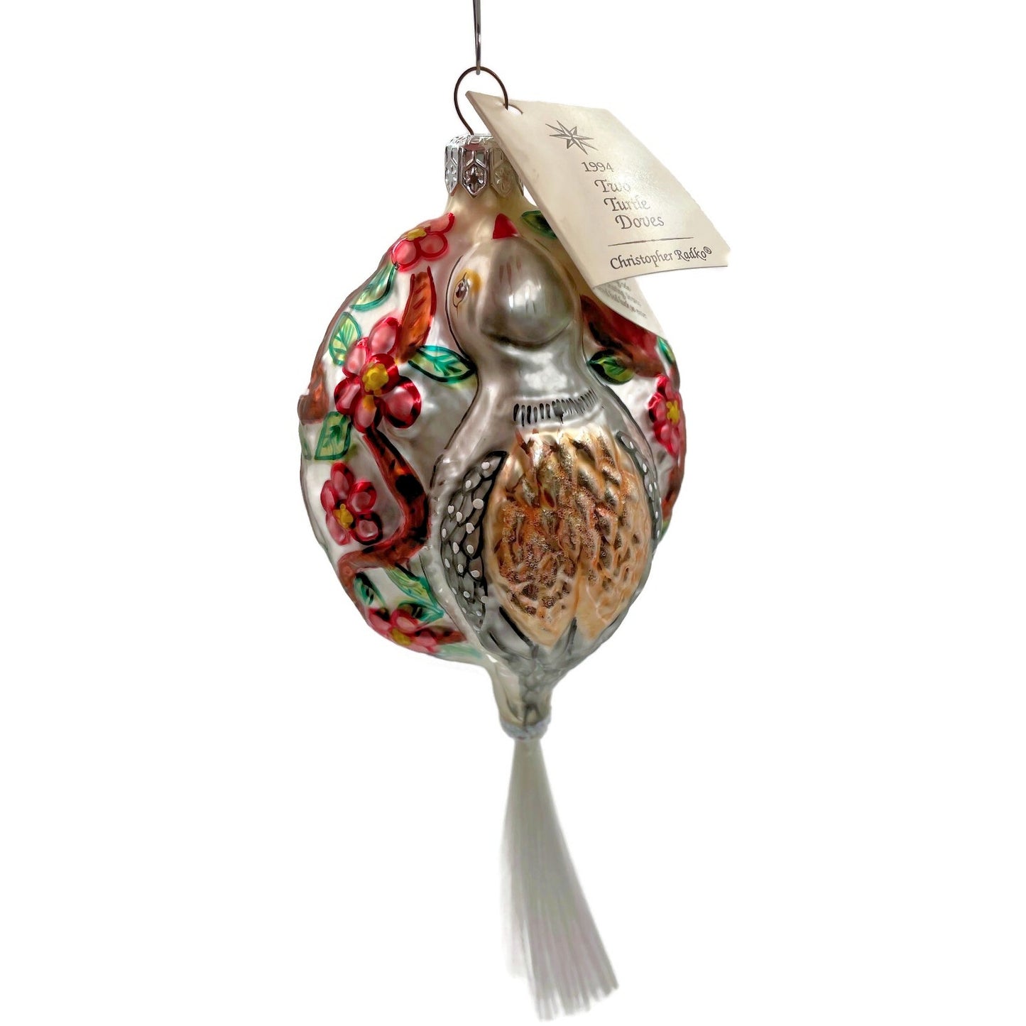 Christopher Radko Ornament Two Turtle Doves 12 Days Of Christmas Tree Decor 5311