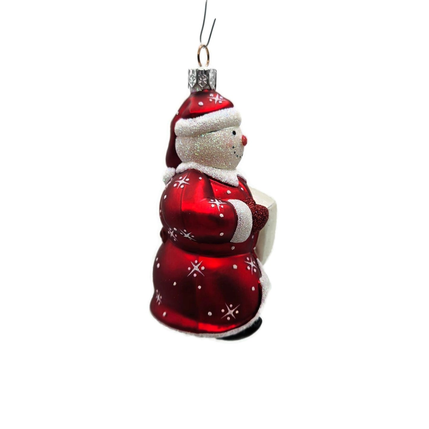 Patricia Breen Special Delivery Red Atlanta Snowman Christmas Tree Ornament