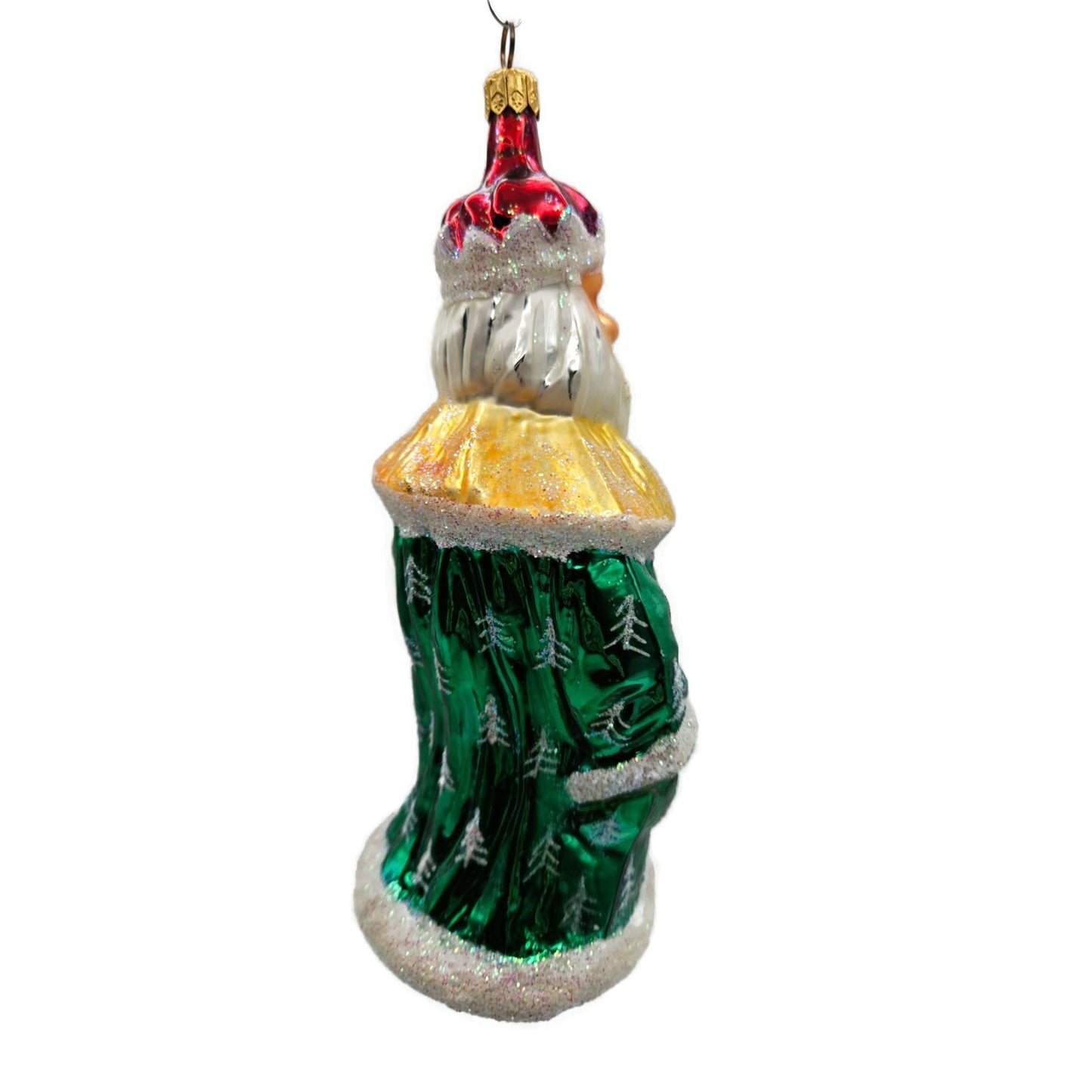 Christopher Radko Christmas King Santa Claus Ornament Green Robe Tree 96-147-B