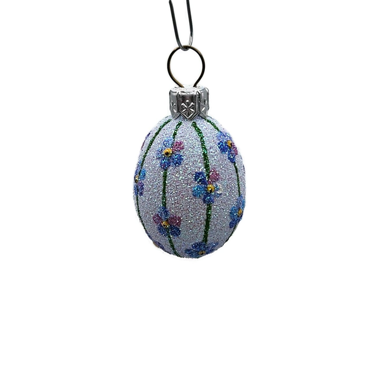 Patricia Breen Miniature Egg Please Remember Forget Me Not Easter Tree Ornament