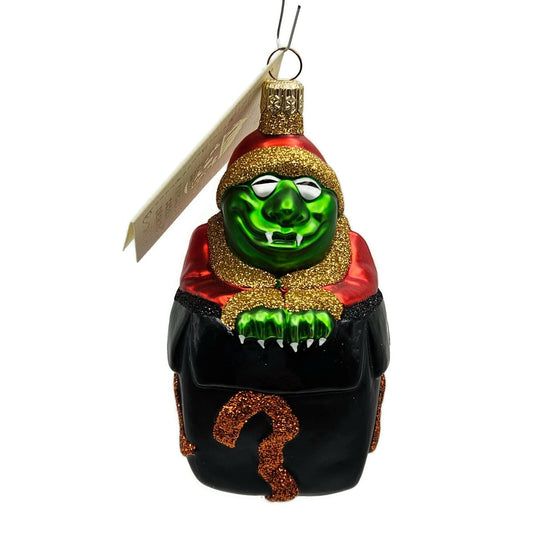 Patricia Breen Mmmonster Present Black Orange Halloween Christmas Tree Ornament