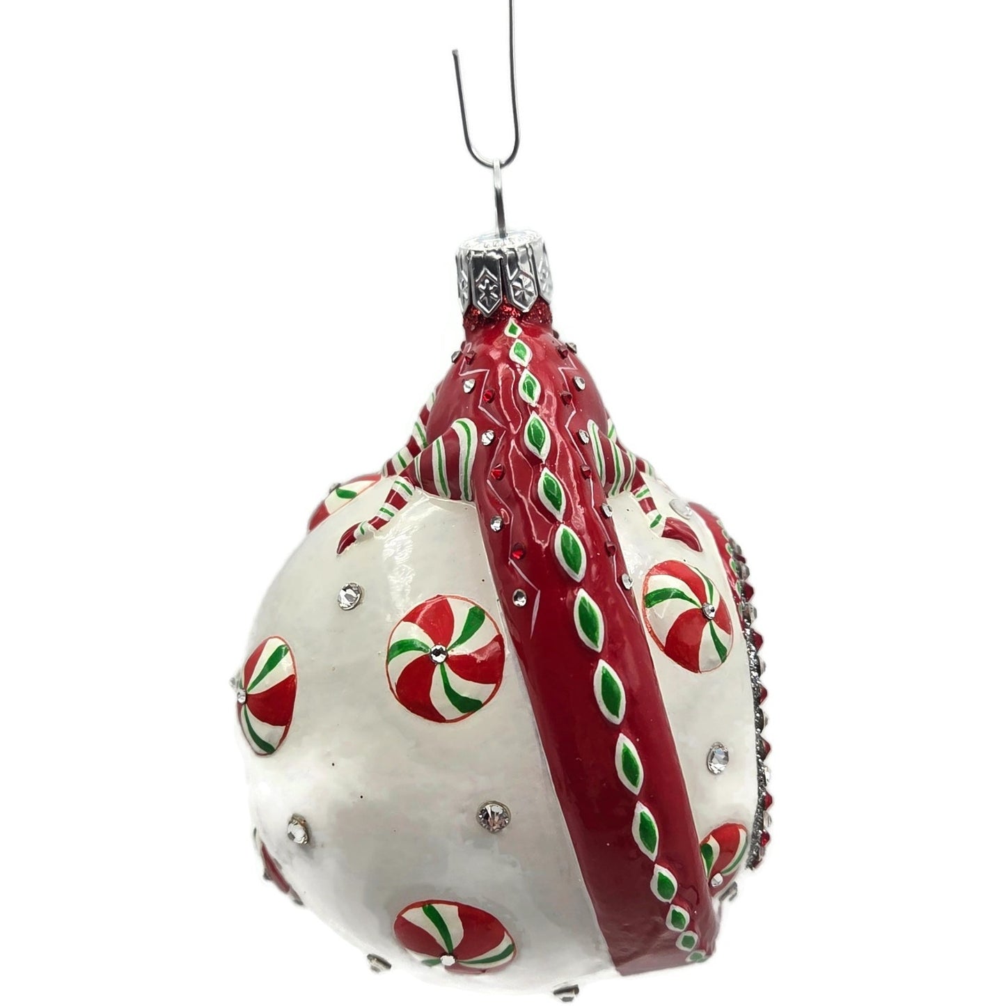 Patricia Breen Happy Holidays Hamish Peppermint Chameleon Christmas Ornament