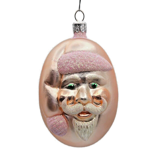Patricia Breen Jelly Bean Santa Claus Pink Matte Easter Christmas Tree Ornament