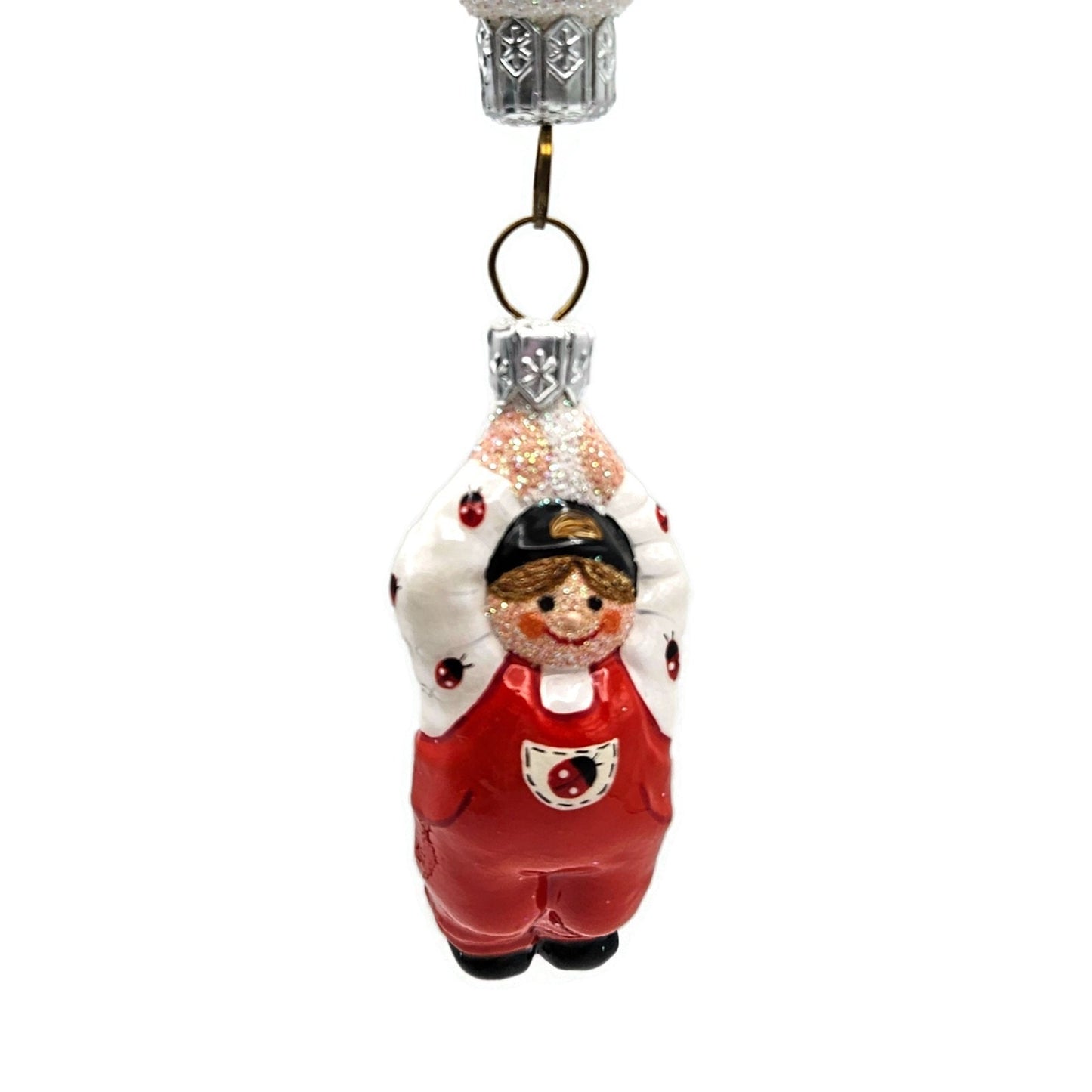 Patricia Breen Miniature Balloon Boy Ladybug Bug Spring Christmas Tree Ornament