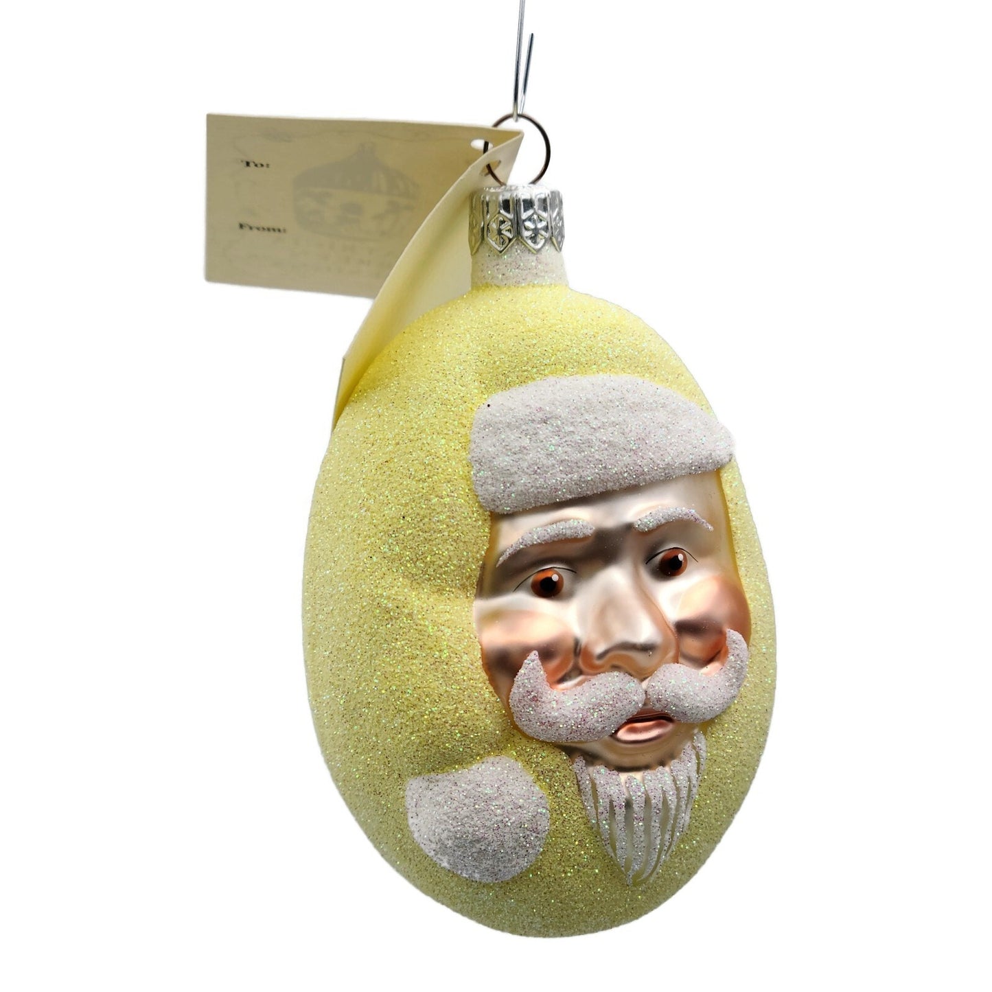 Patricia Breen Jelly Bean Santa Claus Yellow Easter Christmas Tree Ornament