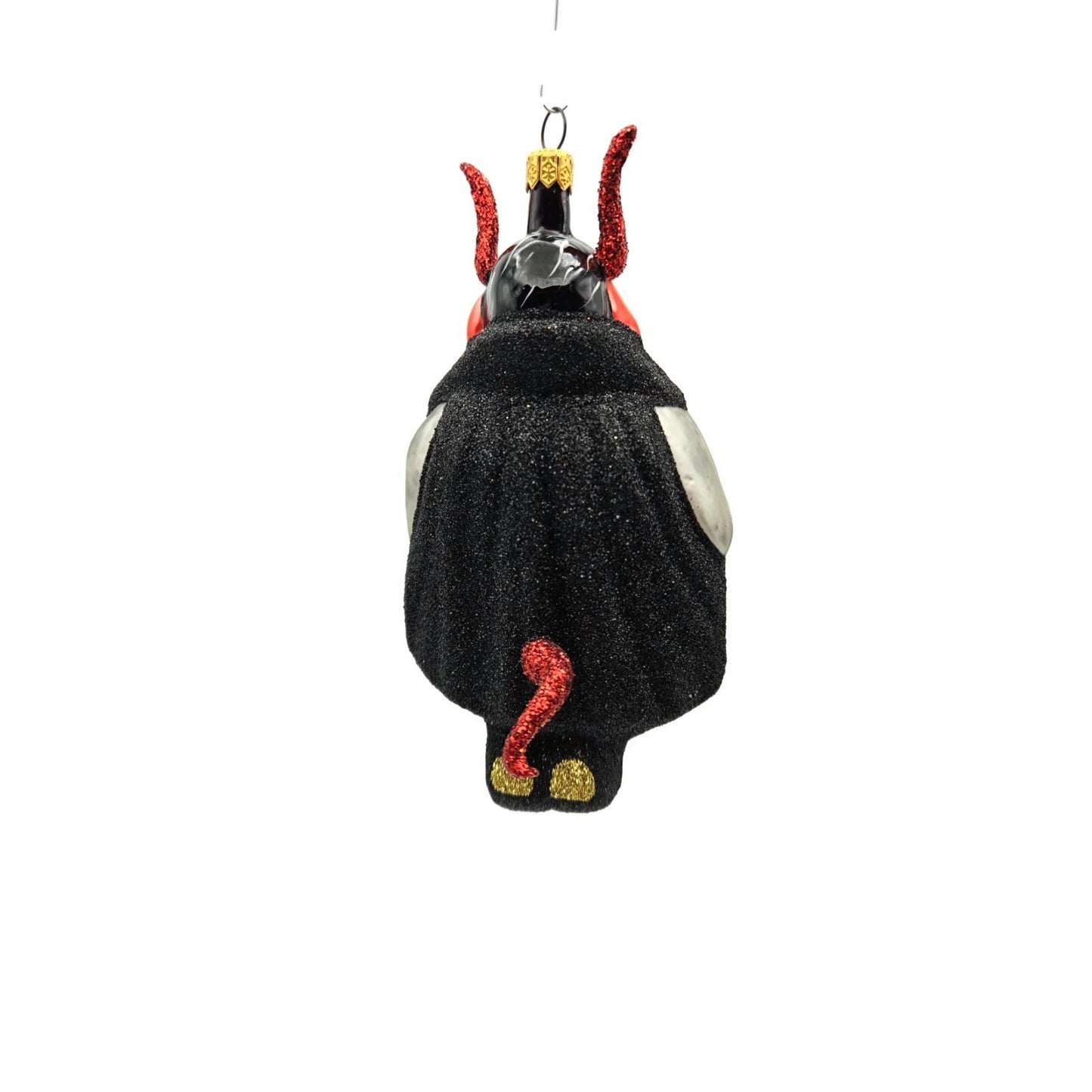Larry Fraga Devil Beware Blown Glass Halloween Christmas Tree Ornament 5889