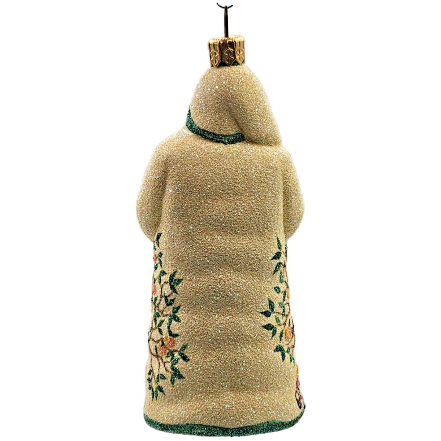 Patricia Breen Santa With Chameleon The Peach Orchard Spring Christmas Ornament
