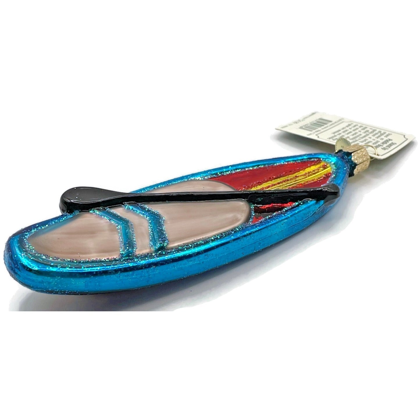 Stand Up Paddle Board Ornament OWC Blown Glass Old World Christmas Tree Decor