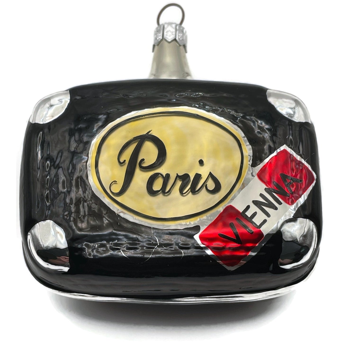 Patricia Breen Valise Black Krakow UK Travel Christmas Holiday Tree Ornament