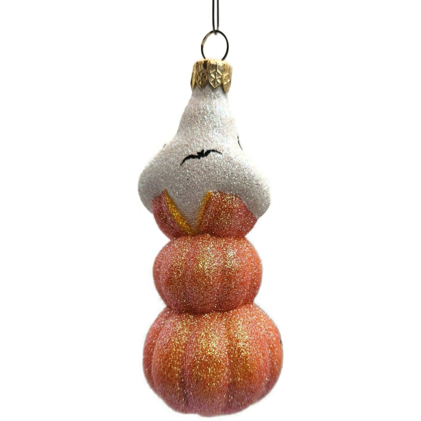 Patricia Breen Oooooohhhhhh Ghost Orange Pearl Halloween Christmas Ornament