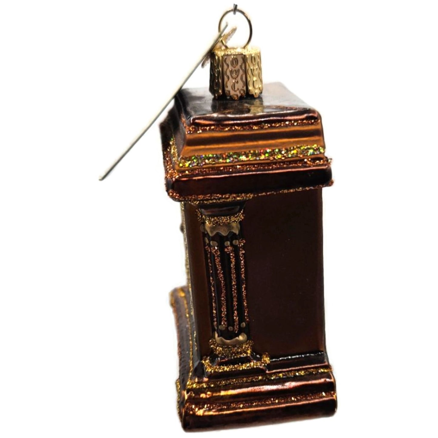 Mantel Time Clock Old Fashion Ornament OWC Old World Christmas Holiday Decor