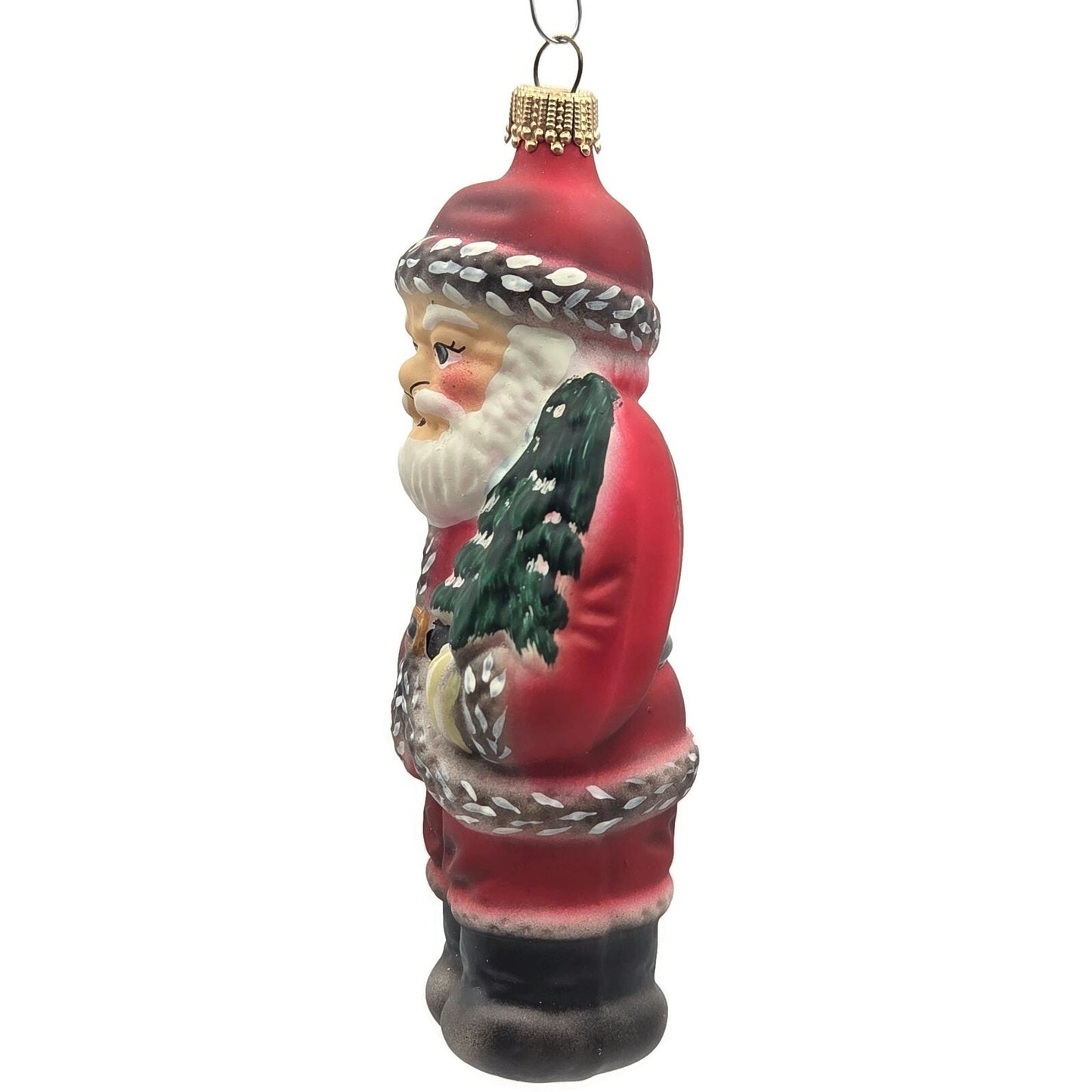 Vaillancourt Nordstrom American Santa Claus Folk Art Christmas Tree Ornament