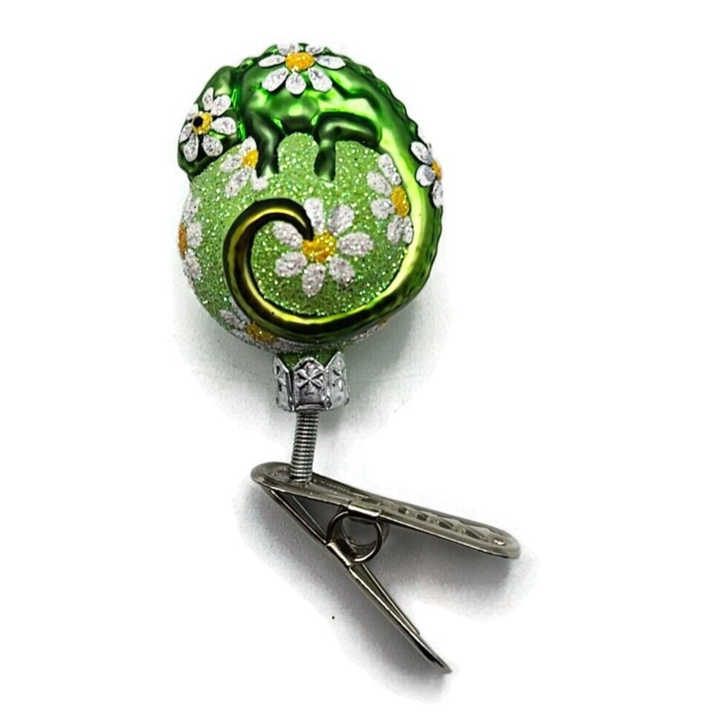 Patricia Breen Ultra Miniature Chameleon Daisy Clip On Spring Christmas Ornament