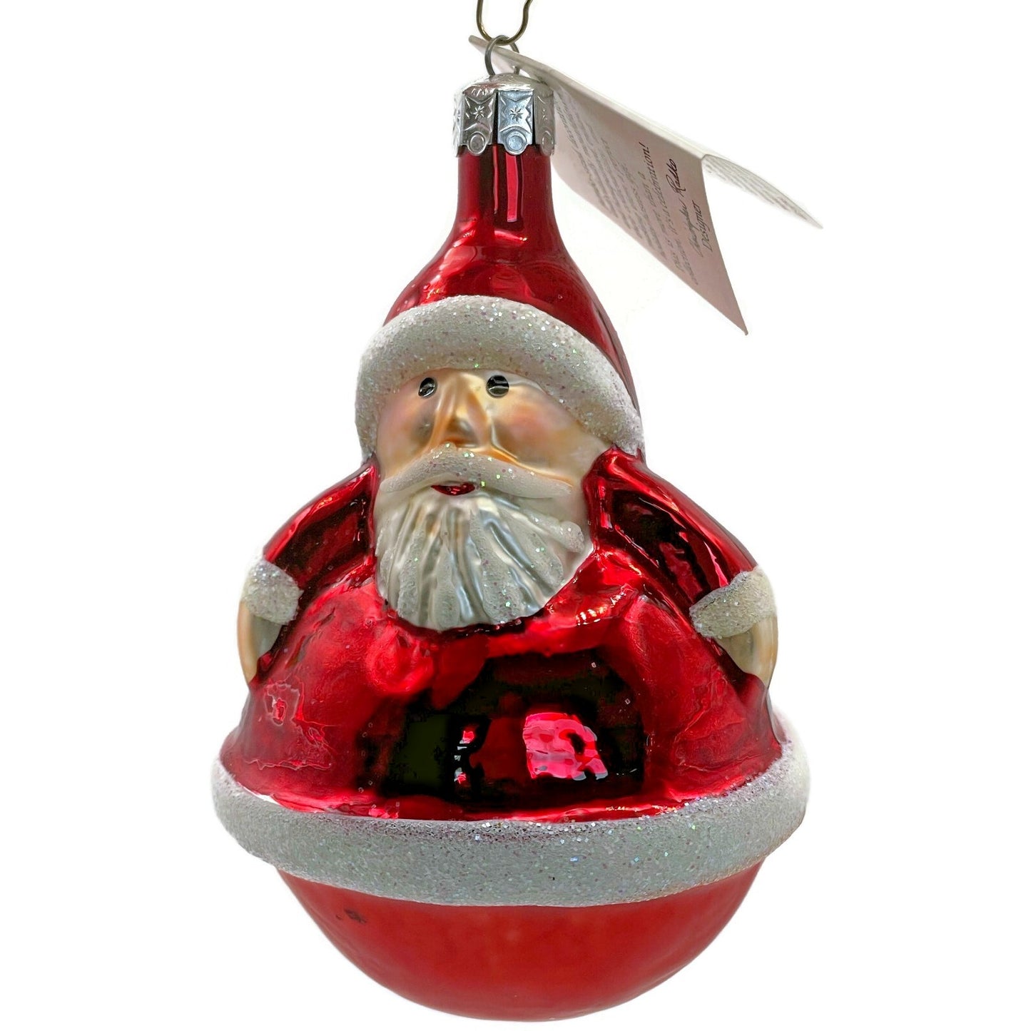 Christopher Radko Ornament Roly Poly Santa Claus Christmas Tree 90-071-0