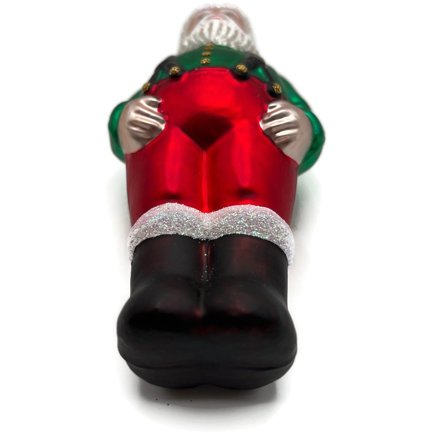 Patricia Breen Workshop Santa Green Shirt Red Pants Christmas Tree Ornament