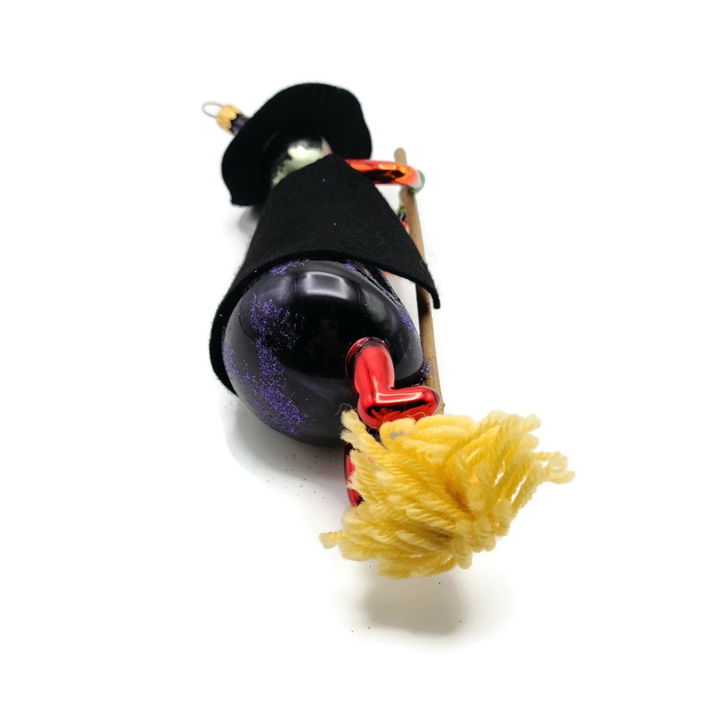 Christopher Radko Fly by Night Witch Italian Halloween Tree Ornament 97-408-0