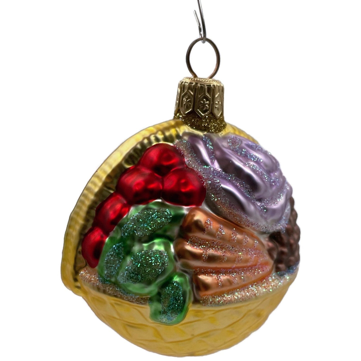 Patricia Breen Winter Vegetable Basket Gold Fall Christmas Holiday Tree Ornament